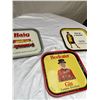 Image 2 : 3 Vintage Alcohol Trays, 1 Gin and 2 Scotch Whiskey