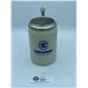 Image 1 : Genuine Lowenbrau Beer Stein with Pewter Lid