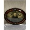 Image 1 : WWI Bubble Glass Photograph of 3 Canadian Soldiers ( Brothers)