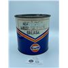 Image 1 : Vintage Full 5lb Gulf Wheelbearing Grease Can.
