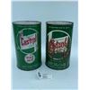 Image 1 : 2 Full Vintage Castrol 1qt Oil Cans