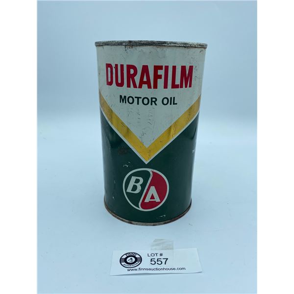 Vintage Durafilm Motor Oil BA 1 qt Tin