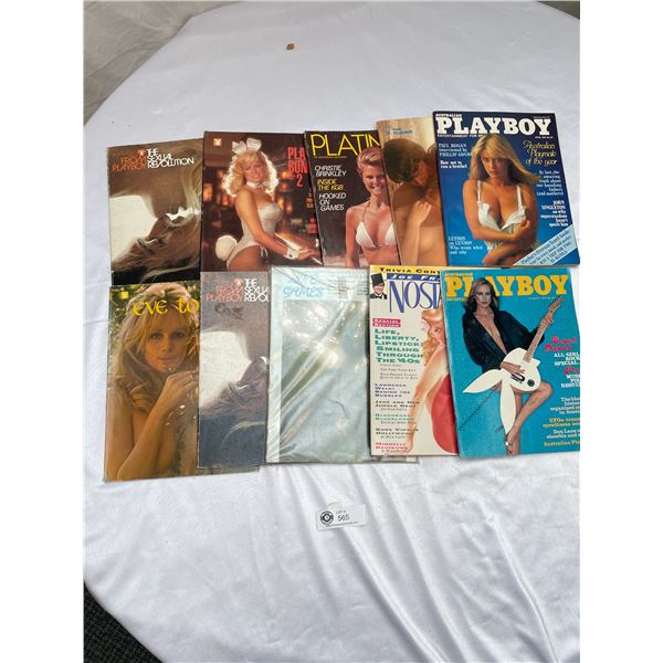 Nice Lot of Playboy and Other Adult Magazines Nostalgia Etc