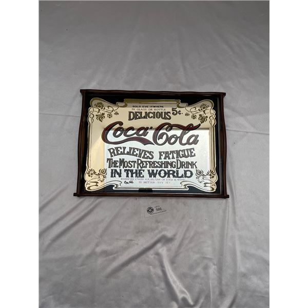 Nice Vintage Coca Cola Mirrored Serving Tray