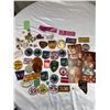 Image 1 : Large Lot of Vintage Bowling Patches and Buttons, Nice Display