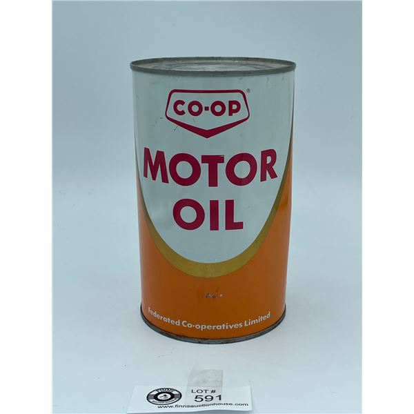 Full Vintage Co Op Motor Oil Tin Series 3 For Diesel