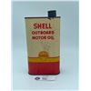 Image 1 : Vintage 1qr Shell Outboard Motor Oil Tin