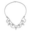Image 1 : Natural 4.36 CTW Diamond Necklace 18K White Gold - REF-806K4R