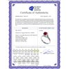 Image 2 : Genuine 1.35 ctw Ruby Ring 14KT White Gold - REF-61Z2N