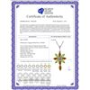 Image 2 : Genuine 2.0 ctw Citrine, Peridot & Diamond Necklace 14KT White Gold - REF-47Z4N
