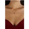 Image 1 : Natural 0.79 ctw Black Diamond Solitaire Necklace 14K White Gold - REF-33X6Y
