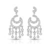Image 1 : Natural 0.86 CTW Diamond Earrings 14K White Gold - REF-102T6X