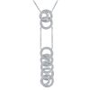 Image 1 : Natural 0.45 CTW Diamond Necklace 14K White Gold - REF-71F3M