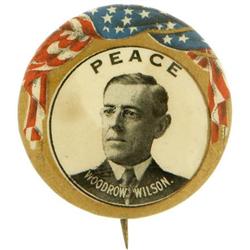 Woodrow Wilson “Peace” Celluloid Button