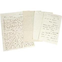 Three 19th Century Letters With Slavery Content