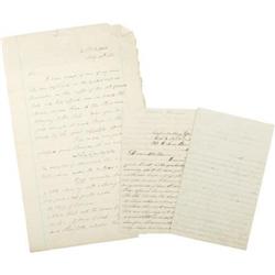 Lot of Civil Wars Letters With Naval Content