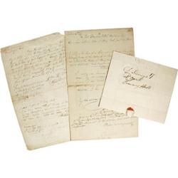 Three War of 1812 Documents Dealing With Horses