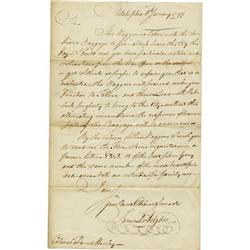 1797 Samuel Hodgdon Autograph Letter Signed