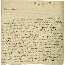 Interesting English Letter Dated 1775