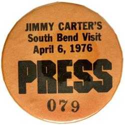 Jimmy Carter's South Bend Visit Press Button