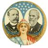 Image 1 : 1904 Parker & Davis Presidential Jugate Button