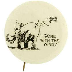 1940=Willkie “Gone With The Wind" Button
