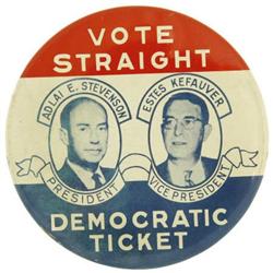 1956 Stevenson & Kefauver Jugate Button