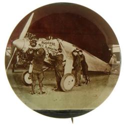 Most Unusual Lindbergh Pinback Button