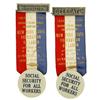 Image 1 : 2 1936 New York State Federation of Labor Badges