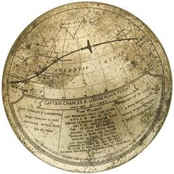 Very Large Lithographed Lindbergh Disk