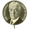 Image 1 : 1924 John W. Davis Presidential Campaign Button