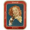 Image 1 : 1950s Girl with Bottle Serving Tray Rare Version