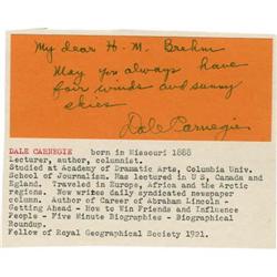 Author Dale Carnegie Signature