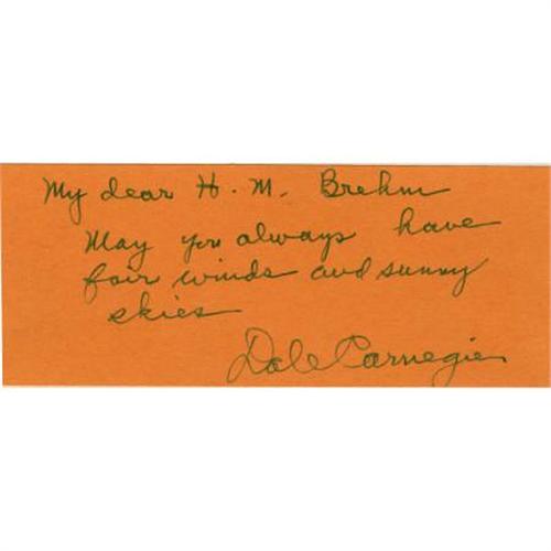 Author Dale Carnegie Signature