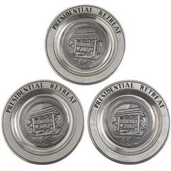 Pewter Plates from Camp David During the Bush