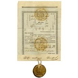 1846 Georgia Land Grant and Survey