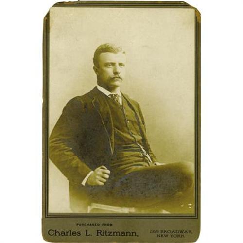 Cabinet Card Of A Young Theodore Roosevelt