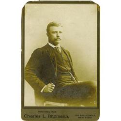 Cabinet Card of a Young Theodore Roosevelt