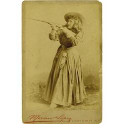 Sharp Shooting Cowgirl Cabinet Card