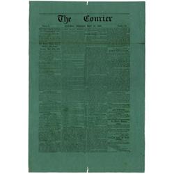 1862 Confederate Newspaper Natchez Daily Courier
