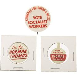 Vote Socialist Campaign Pins