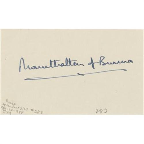 Mountbatten Signature Mountbatten Of Burma
