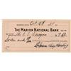 Image 1 : First Lady Florence Kling Harding Signed Check
