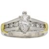 Image 1 : Diamond, Platinum, Gold Ring
