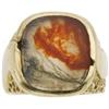 Image 1 : Gentleman's Agate, Gold Ring
