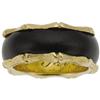 Image 1 : Nephrite Jade, Gold Bamboo Ring