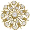 Image 1 : Cultured Pearl, Gold Brooch