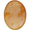 Image 1 : Shell Cameo, Gold Brooch