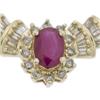 Image 2 : Ruby, Diamond, Gold Necklace