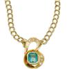 Image 1 : Emerald, Gold Necklace